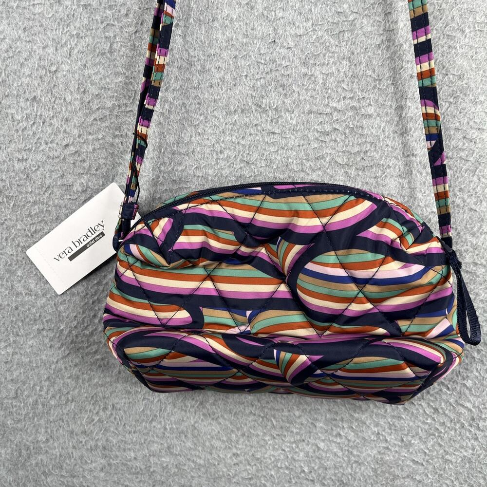 Vera Bradley Ultralight Essential Crossbody - Retro Ribbons Print NWT Purse Bag - Picture 2 of 7